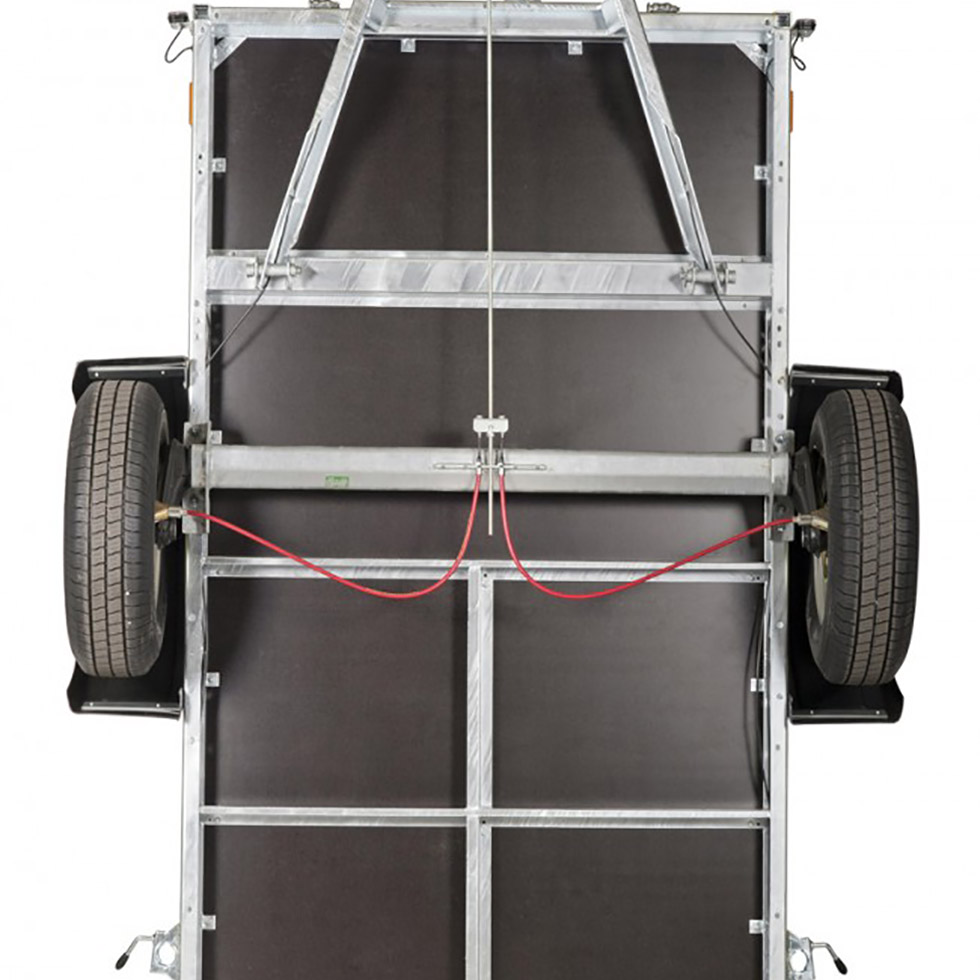Remolque de carga Sylvan doble eje hasta 1500kg - 242x135x40cm